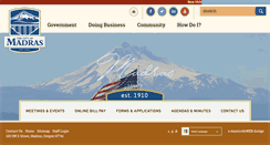 Desktop Screenshot of ci.madras.or.us